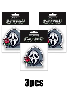 PINK Skull Scream Pattern Design ,Car Air Freshener And Rearview Mirror Decoration - Long-Lasting Fragrance For A Fresh And Inviting Car Interior,Valentine's Day Gift,Idea Gift For Friends - one-size - View 13