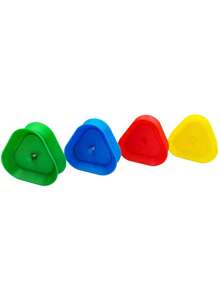 4 件套扑克牌游戏支架 - 4 种颜色 Little Hands 牌盘，适合成人、老年人、免提牌架，适用于牌类游戏、扑克派对、家庭牌类游戏之夜