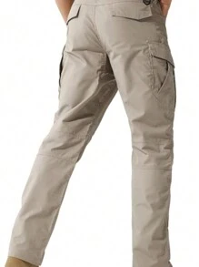 Men's Tactical Pants, Water Resistant Ripstop Cargo Pants, Lightweight EDC Work Hiking Pants, Outdoor Apparel - Màu Khaki - Xem 6