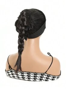 14 Inch Claw Clamp Woven Ponytail Hair Extension, Heatproof Synthetic Braiding Hair, Suitable For Women & Girls, Party & Daily Use - Multicolor - View 10