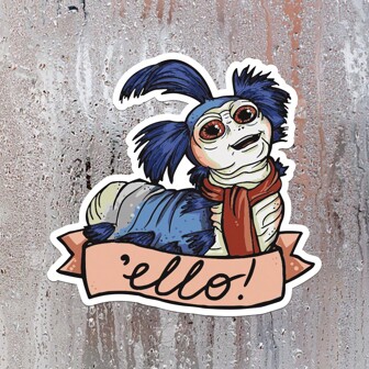 Ello - Maze Worm - Graphic Stickers - Car, Wall, Laptop, Phone, Truck Decals, Suitable For Windows, Cars, Trucks, 3inch Bumper Sticker