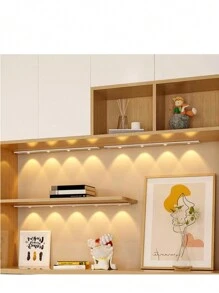 20cm/30cm/40cm/50cm LED Cabinet Light With Motion Sensor And 3-Color Adjustable Light Strip, Suitable For Cabinets, Shoe Racks, Entryways, Essential For Kitchen, Bedroom, Wardrobe And Home - Multicolor - View 3