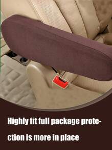 Car Seat Armrest Cover Universal Interior Auto Armrests Dust-Proof Hand Armrest Protector Soft Comfortable Elastic Cloth Covers