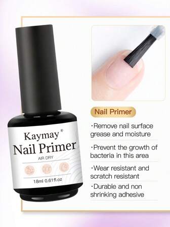 18ml ブラックボトル ネイルプライマー。強力な接着力を生み出し耐久性のある輝きを実現します。専用の処方は素早く乾燥し、ネイルアート製作時間を短縮します。特殊な処方がプライマーの接着力を強化し、ネイルアートの長期的な効果を保証します。