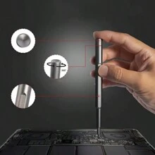 25 In 1 Magnetic Precision Screwdriver Set, Portable Computer Pc Phone Repair Tool Kit, -Durable S2 Steel Material - Black - View 7