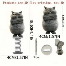 1pc Black And White Acrylic Cat Figurine Desktop Decor, Suitable For Desktop Spring Ornaments, An Ideal Gift For Parents And Friends Back To School