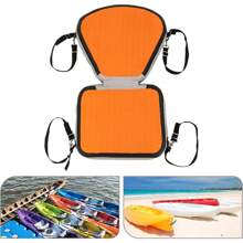HOHOBLA Kayak Seats Portable Thicken Seat Cushion For Kayak Padded Kayak Seat W/Back Support Adjustable Strap, For Kayaking Canoeing Drifting Rafting Fishing (Orange) - Orange - View 7