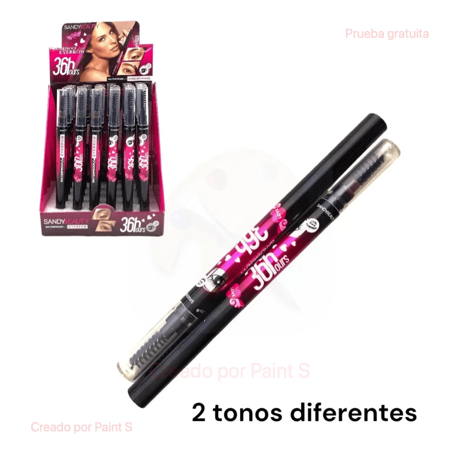 6 Pcs Long Lasting Eyebrow Liner Pencil - Red-brown - View 1