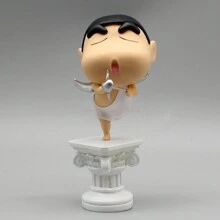 CRAYON SHINCHAN 13cm Crayon Shin-Chan PVC Statue Kawaii Amor Crayon Shin-Chan Sammlungsmodell Teenager Zimmer Spielzeug Teenager Geschenk Bücherregal Dekoration - Verschiedenfarbig - Übersicht 2