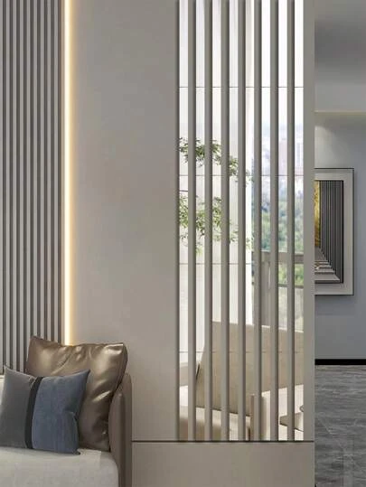 10 件/套 PMMA 装饰镜，简约矩形客厅镜面墙贴，贴纸，墙贴花，家居装饰乙烯基贴花，春季装饰品让您的家焕然一新，装饰贴纸礼品生日毕业墙面装饰房间装饰墙镜房间浴室装饰客厅装饰