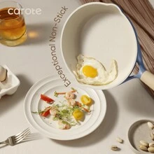 Carote Nonstick Cookware Sets, 15 Pcs Granite Non Stick Pots And Pans Set, Induction Cookware, Blue - Màu xanh lam - Xem 3