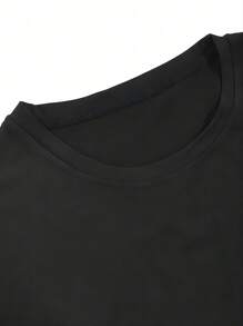 Women Stay Trashy T Shirts Shirt Short Sleeves T Shirt Casual T Shirts Novelty Shirt Graphic Tees Clothes Top - Black - View 3