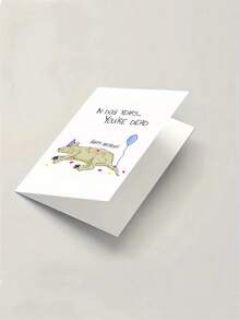 1 pieza, Tarjeta de cumpleaños de años de perro, Tarjeta de cumpleaños divertida de edad avanzada, Tarjeta de perro, 30.º, 40.º, 50.º, 60.º, Tarjeta para papá, mamá, él, ella que incluye sobre, tarjeta de mensaje, tarjeta de agradecimiento, tarjeta de felicitación, tarjeta de bendición, tarjeta conmemorativa, tarjeta de aniversario