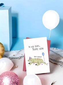 1 pieza, Tarjeta de cumpleaños de años de perro, Tarjeta de cumpleaños divertida de edad avanzada, Tarjeta de perro, 30.º, 40.º, 50.º, 60.º, Tarjeta para papá, mamá, él, ella que incluye sobre, tarjeta de mensaje, tarjeta de agradecimiento, tarjeta de felicitación, tarjeta de bendición, tarjeta conmemorativa, tarjeta de aniversario