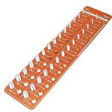 Orange 28-Hole Thread Checker | Nut/Bolt Screw Size Identifier Gauge - Orange - View 4