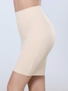 High Waisted Seamless Bodycon Slip Skirt, Thin Waist Cincher, Breathable Shapewear For Women, Slimming Body Sculpting Skirt