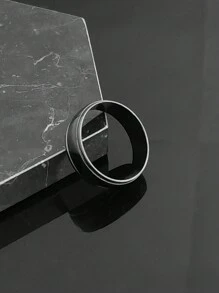 2025 High Quality Black Plated Stainless Steel Rings Jewelry For Man - Ring - View 4