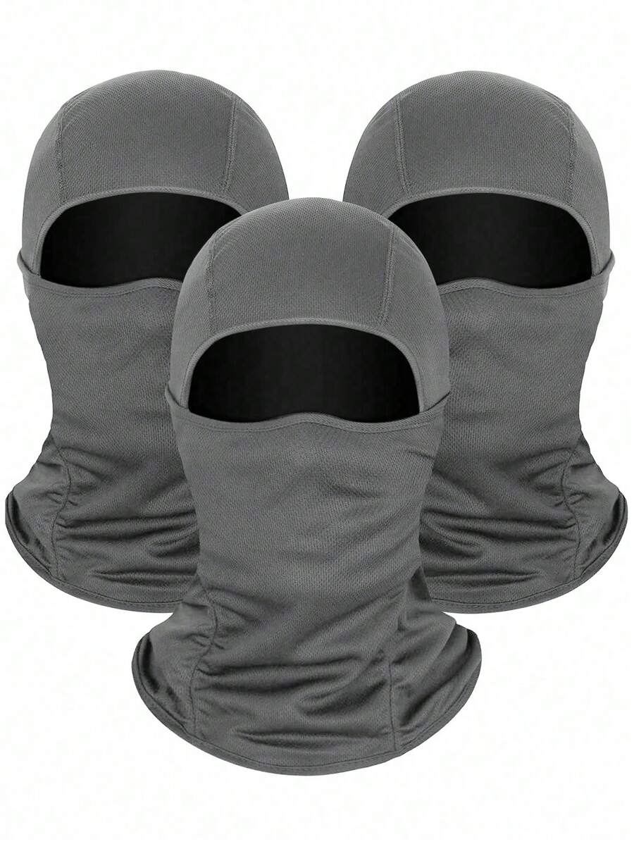 Ski Mask Balaclava Full Face Mask For Men Women,  Windproof Balaclava Sun Protection Breathable Face Cover  Shiesty Mask, UV Protector Ski Scarf For Men/Women/Labour Gray