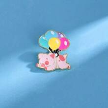 气球猪珐琅胸针定制装饰胸针饰品翻领包徽章珠宝礼品2025新款 - 彩色 - 查看 3