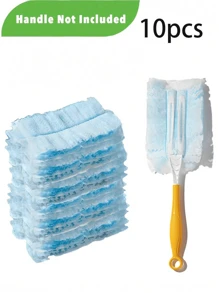 4 Packs(40pcs)1 Pack(10pcs) Disposable Duster Refills, Electrostatic Duster Heads Replacement - Effortless Dust Removal For Electronics, Furniture, Blinds, And Ceiling Fans – (Handle Not Included) - Cleaning Supplies, Cleaning Accessories
