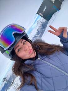 POLASUP 3 In 1 Set - Large Size Ski Goggles With Eye Cover, All-Inclusive Women Fashion Decorative Soft Rubber Ski Goggles, Anti-Fog, Anti-Sand Goggles For ATV, Karting, Hiking, Skydiving, Adjustable Strap Easy Comfort Casual Outfits Outdoor Cycling Glasses For Summer Beach Vacation, Outdoor, Travel Skiing Snow Windproof - Multicolor - View 13