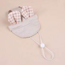 1 件装宠物帽子带耳孔可调节抽绳棒球狗帽适合中小型犬夏季染色猫咪遮阳帽宠物户外徒步运动帽用品