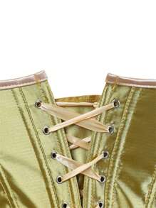 Women's Waist Trainer Corset For Body Shaping - Tummy Control Slimming Girdle Vest For Weight Loss,  Blue/ Red/ Gold/ Purple/ Brown/Dark Blue - Màu vàng - Xem 4