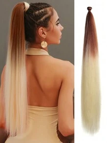 Synthetic Giant Braided Hair Ombre Color Big Braid One-Piece Diy26-Inch Extended Giant Gradient Big Braid High-Temperature Heat-Resistant Fiber Braid Is Suitable For Halloween, Christmas, Parties, New Year, Role-Playing. - Multicolor - View 14