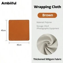 1 pièce Tissu pliable adhésif magique de 45 cm / 17,7 pouces avec 100 autocollants d'appareil photo. Doublure de sac pour caméra micro-simple, iPad, appareil photo reflex