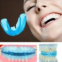 Protector bucal para deportes de béisbol/baloncesto, protector dental ortodóntico transparente para adultos