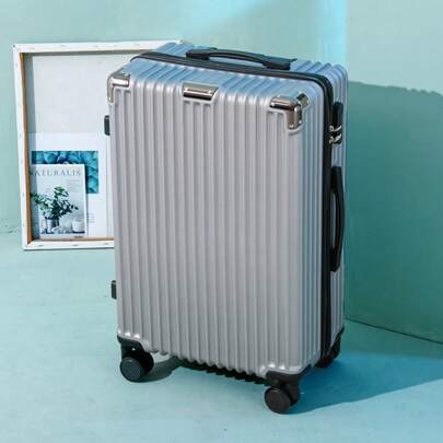 24-Inch Travel Luggage Suitcase, Lightweight Spinner Hardside Carry-On Luggage For Women, Men, And Students, 20-Inch New Password Lock Design Bag For School School Accessories School Stuff