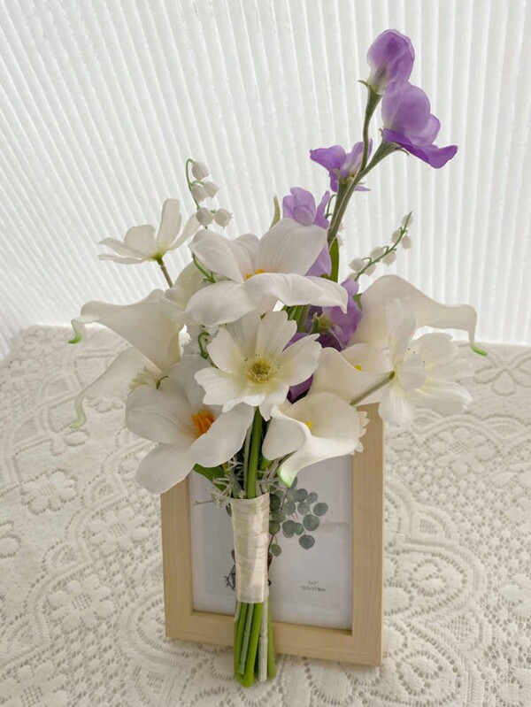 Fiori artificiali di calla lilium, profumo nuziale multicolore finto stile europeo, decorazione floreale per matrimoni, eventi, feste, casa, regali per la sposa, compleanni, lauree, decorazioni per feste