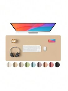 2025 Weihnachtsdekorationen Leder Schreibtischunterlage, Mauspad, Nicht-Computer-Matte für den Schreibtisch, PU-Leder Büroschreibtischunterlage für Zuhause & Büro, Laptop Schreibtischauflage für Tastatur und Maus (Dicke 1mm)