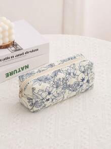 大容量印花化妆包，带提手，便携式美妆工具收纳包，女士印花加厚化妆包，旅行收纳包，美妆化妆包，旅行化妆品收纳包，旅行洗漱包，家居必备。化妆包，化妆袋，化妆包，化妆品收纳包，化妆袋，包，梳妆台，化妆袋，化妆包，包，小化妆包，化妆袋，圣诞礼物，小包，手拿包/小手提包，化妆品收纳包，小包，刷子收纳袋，迷你小包，大容量小包，女士礼物，圣诞礼物，女士礼物创意 - 藏蓝色 - 查看 8