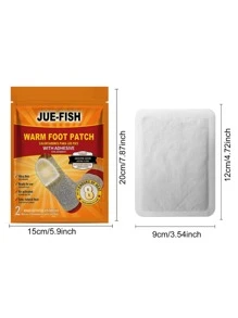爵鱼自热暖脚器，冬季一次性暖脚贴，保持双脚温暖