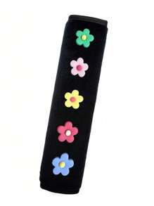 1 pièce /2 pièces Décoration florale pour ceinture de de voiture, protection pour l'épaule, housse de protection pour ceinture de anti-blocage, accessoires de voiture pour femmes - Taille Unique - Voir 4