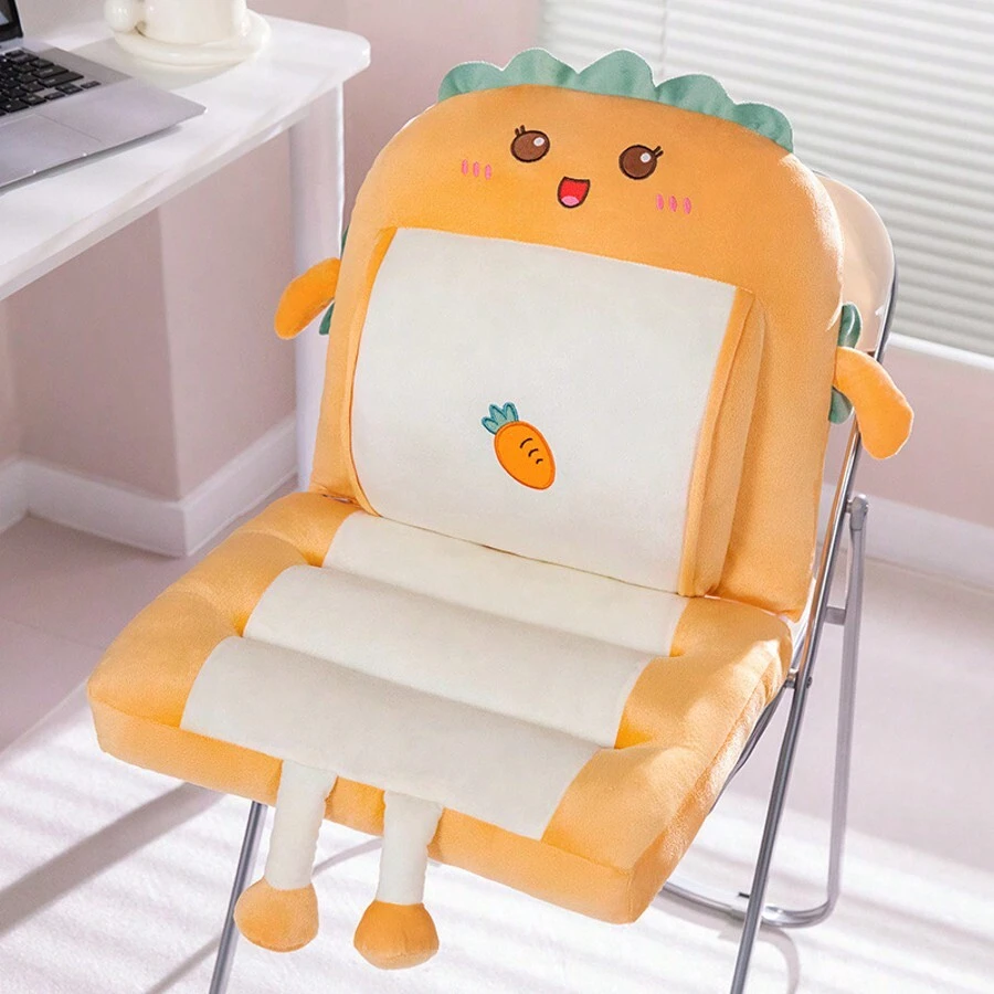 Cute Integrated Seat Cushion, Backrest Pillow For Office Chair, Student ...