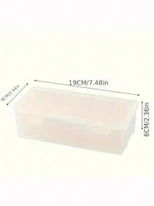 1 pièce/3 pièces/5 pièces Étui à crayons transparent grande capacité - Boîte de rangement en plastique à couvercle articulé, adaptée pour les fournitures scolaires et de bureau, organisation de bureau