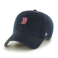 Boston Red Sox Navy Blue Fitted Baseball Cap - Adjustable Cotton Hat For Men, Embroidered Logo, Sports Fan Accessories - Navy - 查看 3