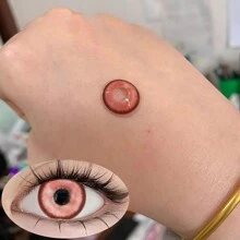 1 para miękkich kolorowych soczewek kontaktowych do makijażu 14,5 mm 1 rok jednorazowego użytku 2 sztuki soczewek do oczu