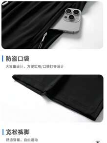 Kit 3 Bermuda Shorts For Men, Imported Shorts For Men, Polyamide, Ice Silk, Gym, Elastane, Casual, Quick Drying - màu đen - Xem 6