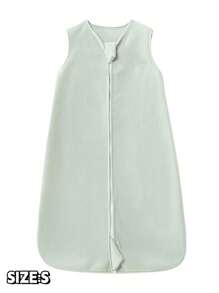 Infant Fleece Sleeping Bag, Solid Color Newborn Unisex Sleeveless Anti-Kick Sleeping Bag, All Season Sleepwear - Multicolor - View 13