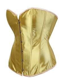 Women's Waist Trainer Corset For Body Shaping - Tummy Control Slimming Girdle Vest For Weight Loss,  Blue/ Red/ Gold/ Purple/ Brown/Dark Blue - Màu vàng - Xem 3