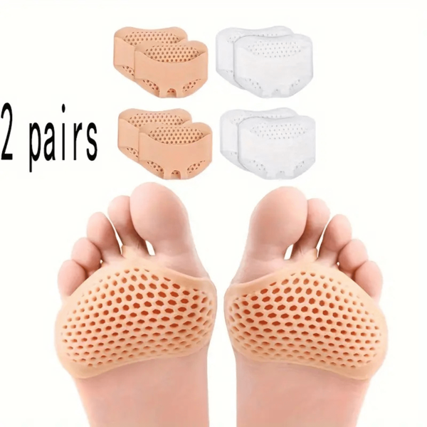 2 Double Honeycomb Pads, Breathable Forefoot Pads, Half-Size Insoles, Suitable For High Heel Wearers, Breathable And Comfortable.