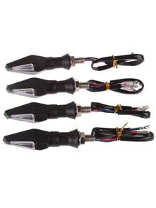 Kit Pisca Seta Para Moto De Led  Universal Com Traseira Led Lightes De Acessorios - Multicolorido - Visão 6