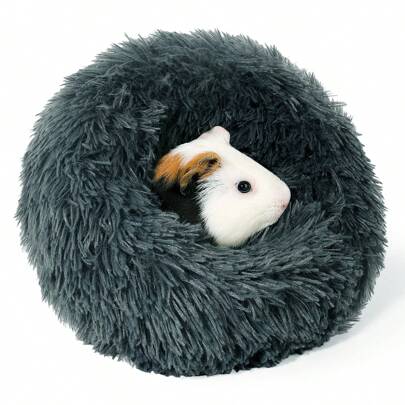 1pc Ultra-Soft Cozy Plush Small Pet Nest - Warm Hamster Sleeping Bed, ,Premium Cage Sleeping Bed With Insulated Padding,Perfect Winter Supplies , Care And Comfort Warm Winter Habitat For Big Hamsters, Guinea Pigs And Small Animals For Christmas/Halloween/New Year Gift Decor