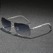 Óculos de Sol Masculinos Retrô de Metal Quadrado, Óculos Clássicos de Outdoor para Dirigir, Andar de Bicicleta, Pesca e Esportes, Presente da Moda para Verão, Praia, Viagem e Outdoor