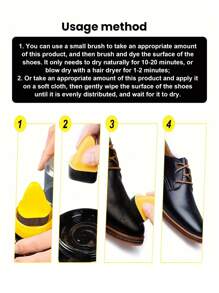 Shoe Polish With Applicator – Quick Shine Shoe Cream For Leather Boots And Shoes - 1.76 Fl. Oz