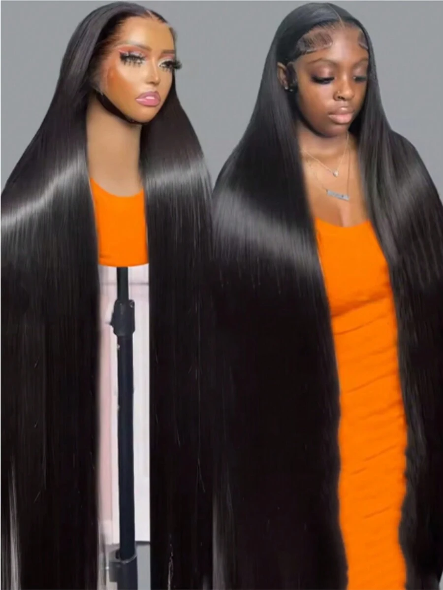 Pelucas frontales de encaje burdeos 99J Cabello humano color vino tinto 13x4 HD Pelucas frontales transparentes Pelucas frontales de encaje recto sin pegamento Cabello humano pre-arrancado con cabello de bebé 200% de densidad