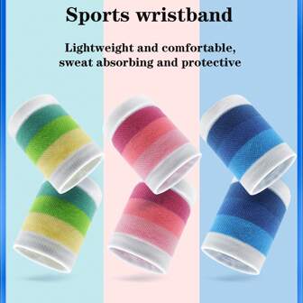 羽毛球吸汗透气腕带，薄款多巴胺配色设计，男女通用，适合跑步、篮球健身腕带配件